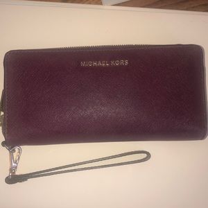 Burgundy Michael Kors Wallet